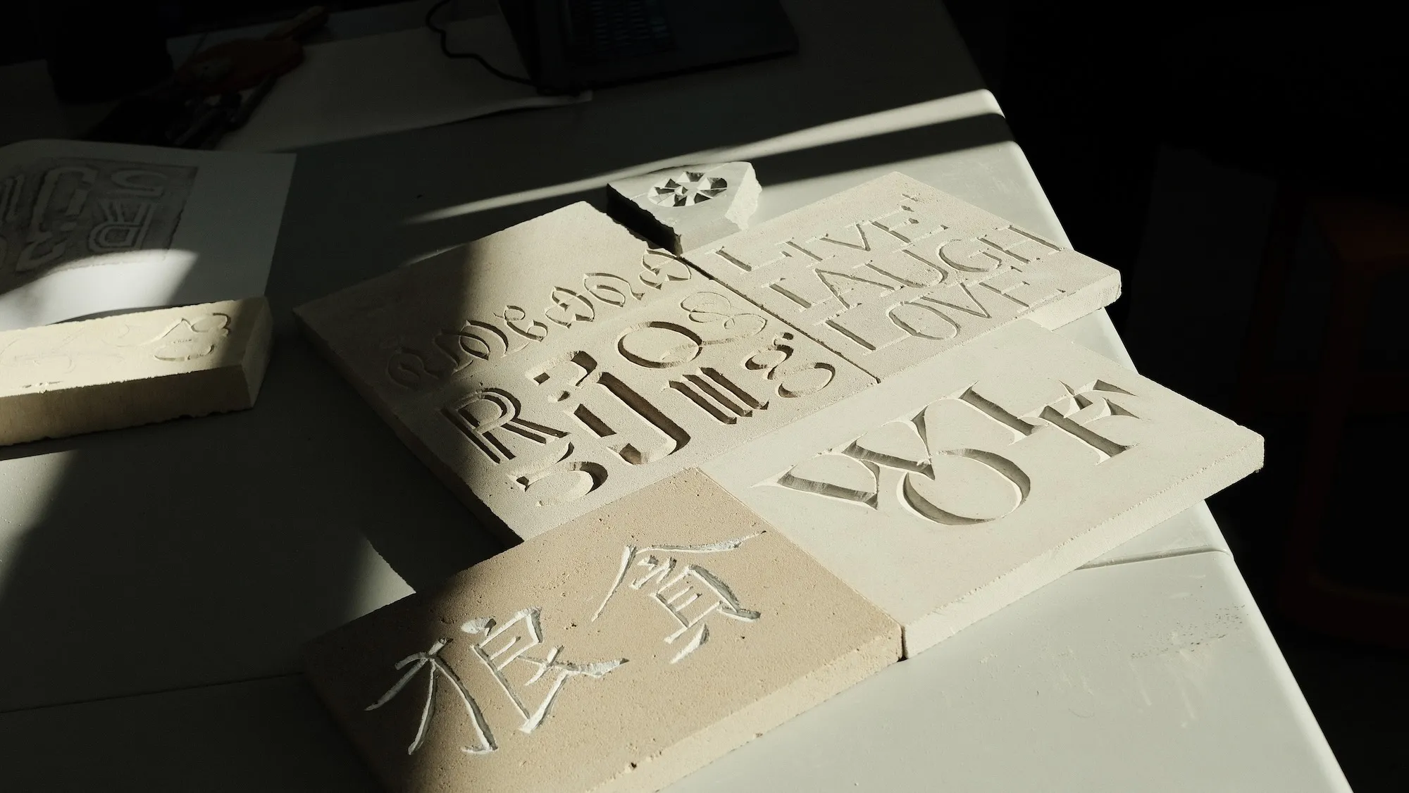 ストーンカービングの作品