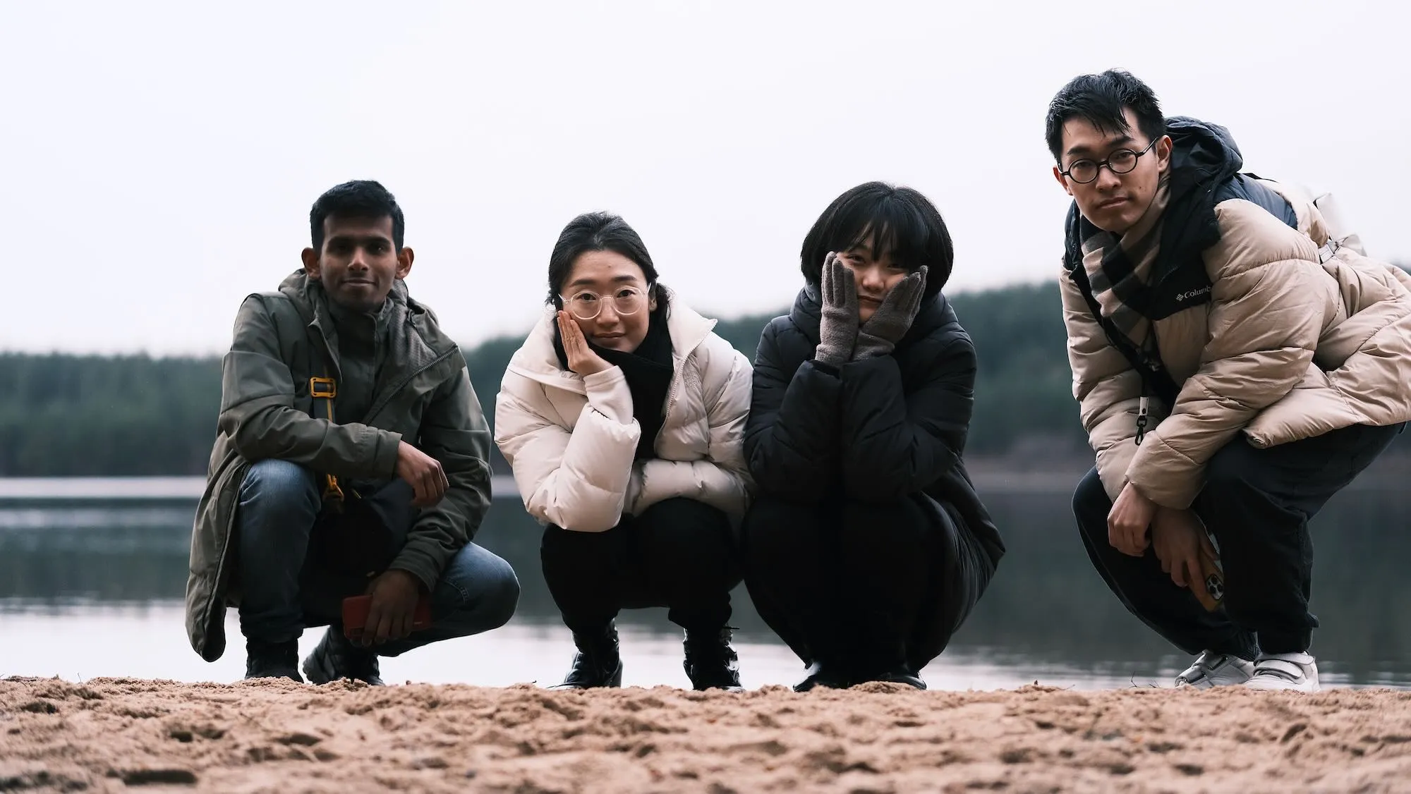 インバネスの湖で。