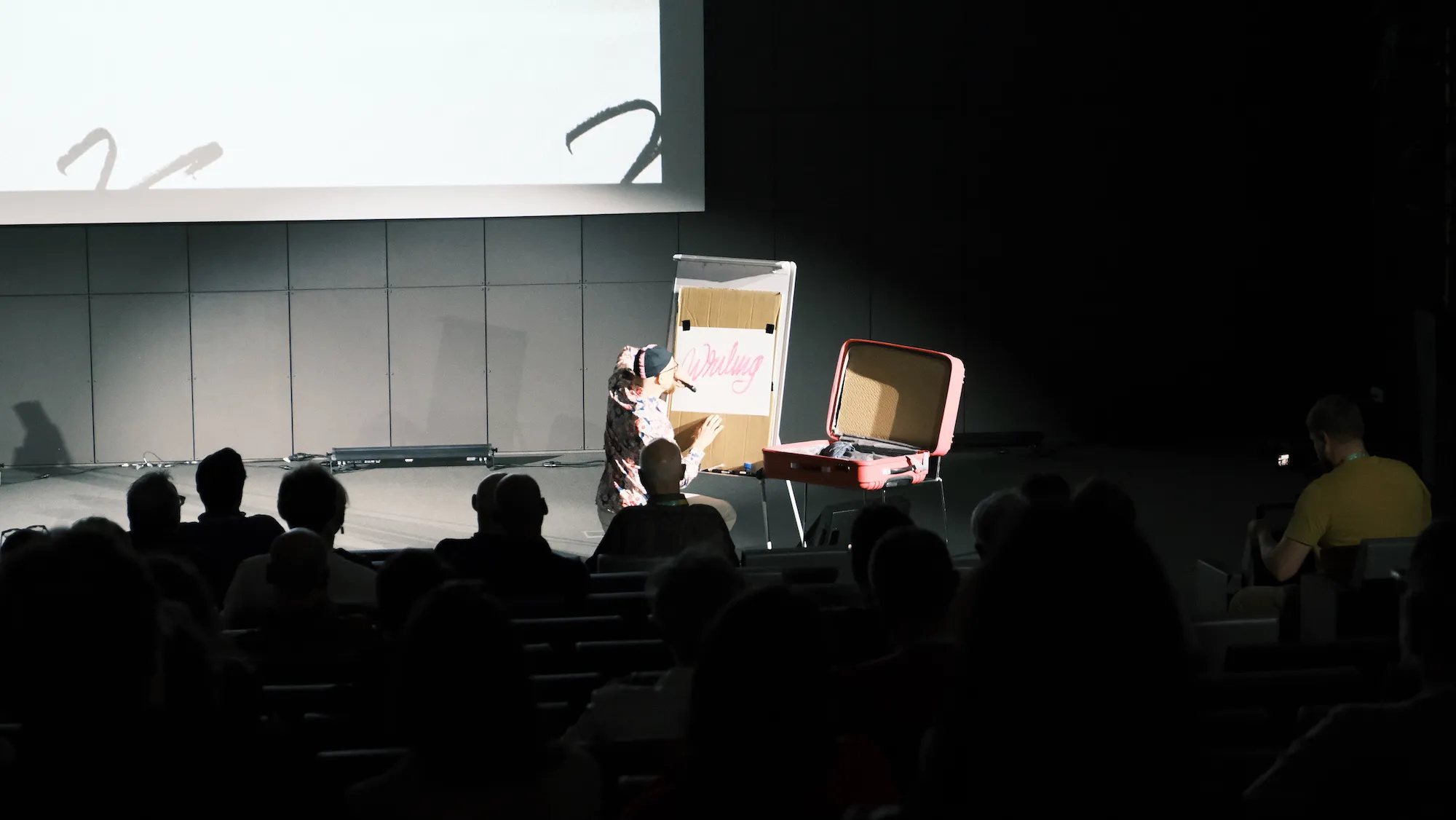 Underwareのトークでは、前回同様ライブペイティング。自分も1枚ゲット